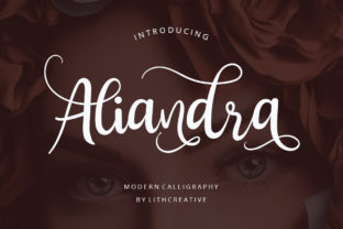 Aliandra: A Graceful Calligraphy Font