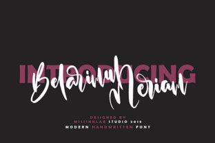 Belarimul Meriam: A Unique Handwritten Font with a Contemporary Twist