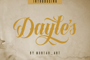 Dayles: Bold Handwritten Font That Stands Out