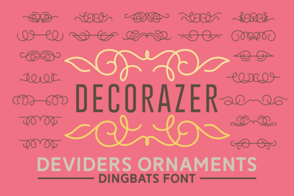 Decorazer: A Romantic Dingbats Font That Elevates Everyday Design