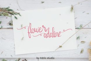 Flower Adaline: Where Handwritten Charm Meets Modern Design
