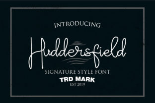 Huddersfield: A Stylish Handwritten Font for Contemporary Design Projects