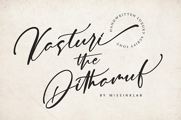 Kasturi Dithamuf: A Bold Handwritten Font with a Unique Touch
