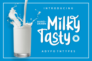 Milky Tasty: A Whimsical Handwritten Font with Purpose