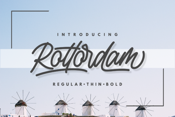 Rottordam Font: A Light, Handwritten Typeface That Brings Authentic Charm to Modern Design