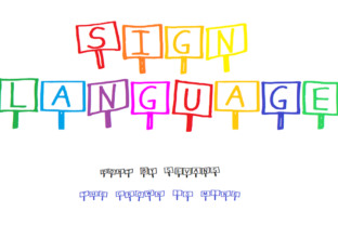 Sign Language Font