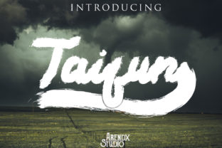 Taifun: A Bold Handwritten Font That Elevates Creativity